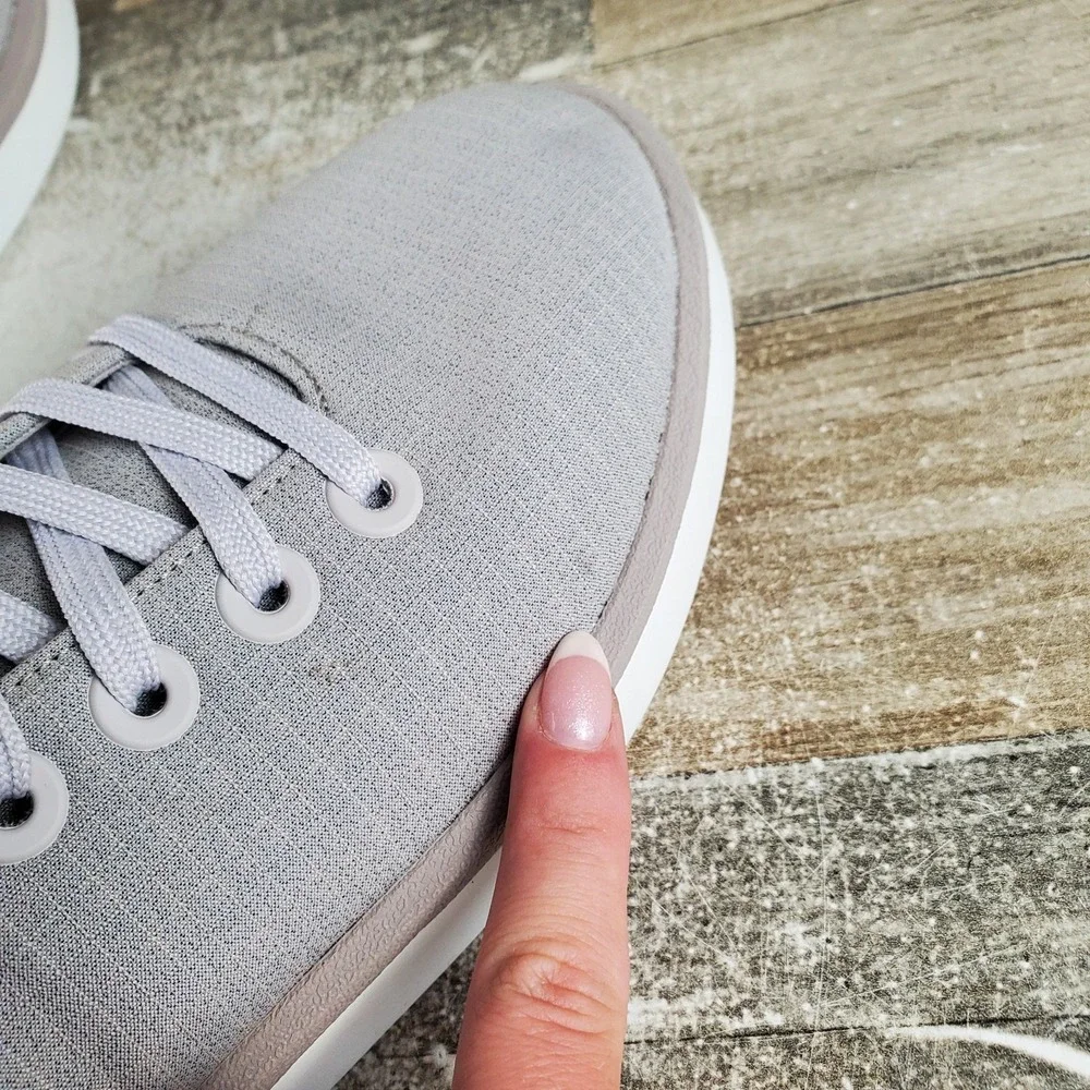 Allbirds Wool Piper Woven Womens Sz 10 W Running Pewter Gray Lace Up Sneakers